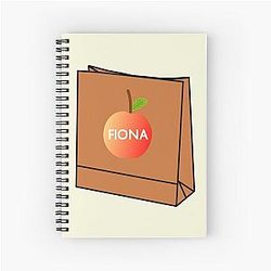 Fiona Apple Paperbag , Fan Art Spiral Notebook