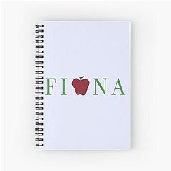 Fiona Apple Name Art Spiral Notebook