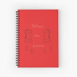 when the pawn fiona apple Spiral Notebook