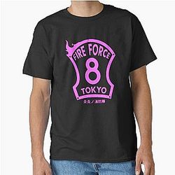 Fire Force T-shirt - Tokyo Company 8 Emblem Design Classic T-Shirt