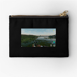 Fishing Planet Cast Your Worries Away Aesthetic Fishing Planet Zipper Pouches