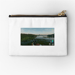 Fishing Planet Cast Your Worries Away Aesthetic Fishing Planet Zipper Pouches