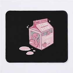 Flim flam Strawberry Milk Carton Mouse Pad