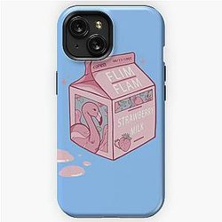 Flim Flam Strawberry Milk Carton iPhone Tough Case