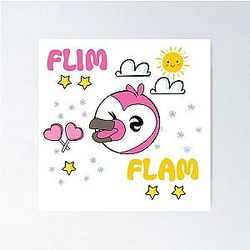 Flim flam flamingo Poster