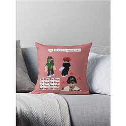 flim flam Flamingo Youtube Throw Pillow