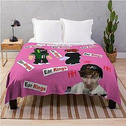 flim flam Flamingo Youtube Throw Blanket