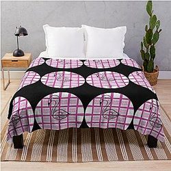 FLIM FLAM Retro FLAMINGO Throw Blanket