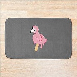 flamingo flim flam Bath Mat