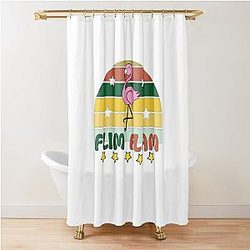 Flim flam flamingo Shower Curtain