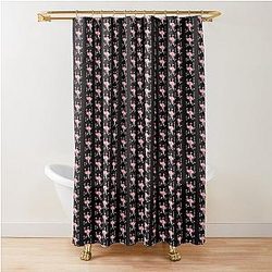 Flim Flam Flamingo Family Design Shower Curtain