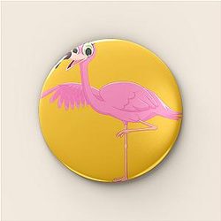 Flamingo - Go Commit Die Phrase Flamingo Pins