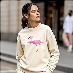 Flamingo - Go Commit Die Phrase Flamingo Sweatshirts