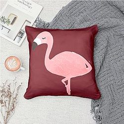 Flamingo - Family Friendly but Chaotic Humor Flamingo Pillows