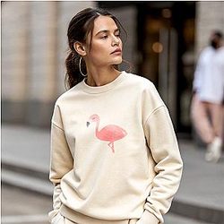 Flamingo - Family Friendly but Chaotic Humor Flamingo Sweatshirts