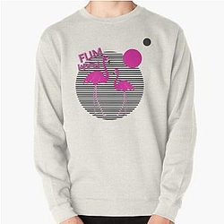 FLIM FLAM Retro Sunset FLAMINGO Pullover Sweatshirt