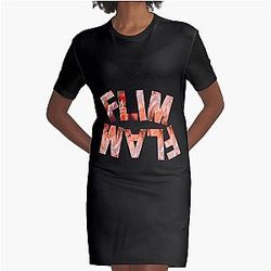 Flim Flam Flim Flam Graphic T-Shirt Dress