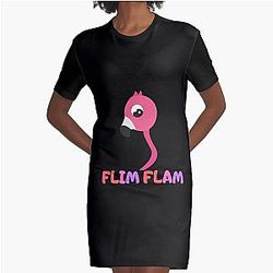 Flim Flam Flim Flam Graphic T-Shirt Dress