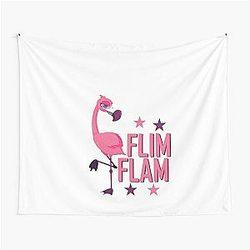Flim flam flamingo- Funny Flamingo Flim Flam Tapestry