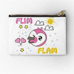 Flim flam flamingo Zipper Pouch