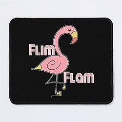 Flim Flam Retro Flamingo Mouse Pad