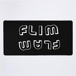 Flamingos Flim Flam Premium Desk Mat
