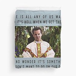 Fleabag Hot Priest Speech Illustration Bettbezug