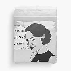 Fleabag Dies ist eine Love Story Comic Illustration Duvet Cover