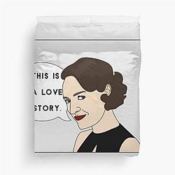 Fleabag Dies ist eine Love Story Comic Farbe Illustration Duvet Cover