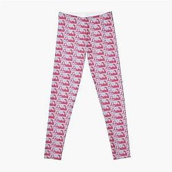 Fleabag Wir sind Bad Feministen Comic Blau Rosa Pastell Illustration Leggings