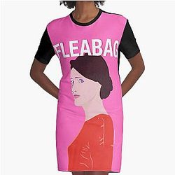 Fleabag Pop Art Illustrationen Grafik T-Shirt Kleid
