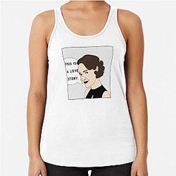 Fleabag Dies ist eine Love Story Comic Farbe Illustration Racerback Tank Top