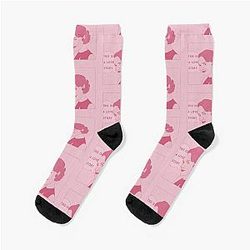 Fleabag Dies ist eine Love Story Comic Pink Pastel Illustration Socken
