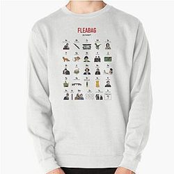 Alphabetisierung Fleabag A-Z Pullover Sweatshirt