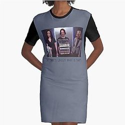 Fleabag Oh dat is mooie illustratie grafiek T-Shirt jurk