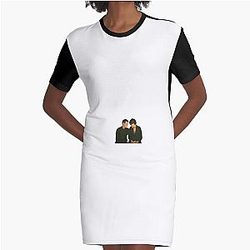 Priester und Fleabag Grafische T-Shirt Kleid
