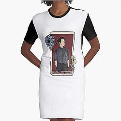 fleabag Tarot Graphic T-Shirt Kleid