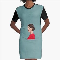 Fleabag BBC Digitale Kunst Zeichnung Fanart Graphic T-Shirt Kleid
