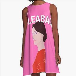 Fleabag Pop Art Illustrationen A-Linie Kleid