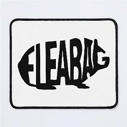 fleabag hamster text design Mouse Pad