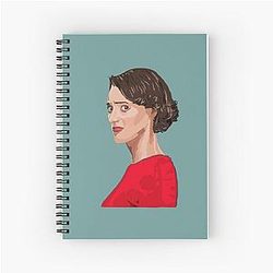 Fleabag BBC Digitale Kunst Zeichnung Fanart Spiral Notebook