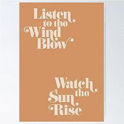Fleetwood Mac Listen To The Wind Blow Watch The Sun Rise Lyric Poster