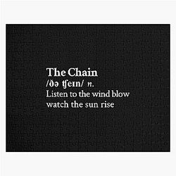 The Chain by Fleetwood Mac Stevie Nicks Aesthetic Minimal Black Jigsaw Puzzle