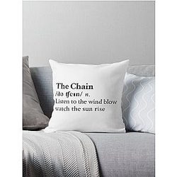 The Chain by Fleetwood Mac Stevie Nicks Aesthetic Minimal Throw Pillow