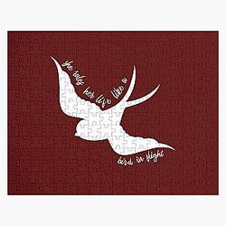 She Rules Her Life Like a Bird in Flight , Fleetwood Mac, Gypsy , Boho , Stevie Nicks , Rhiannon T-Shirt, Life is a Bird Jigsaw Puzzle