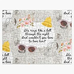 Rhiannon by Fleetwood Mac Lyric Print Jigsaw Puzzle