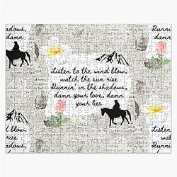 The Chain Fleetwood Mac Lyric Print Jigsaw Puzzle