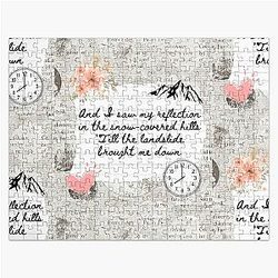 Landslide by Fleetwood Mac Lyric Print Jigsaw Puzzle