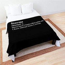 Storms by Fleetwood Mac Black Aesthetic Comforter