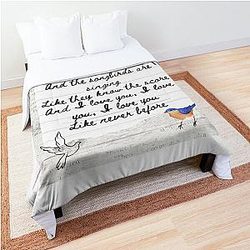 Songbird by Fleetwood Mac Lyric Print Comforter